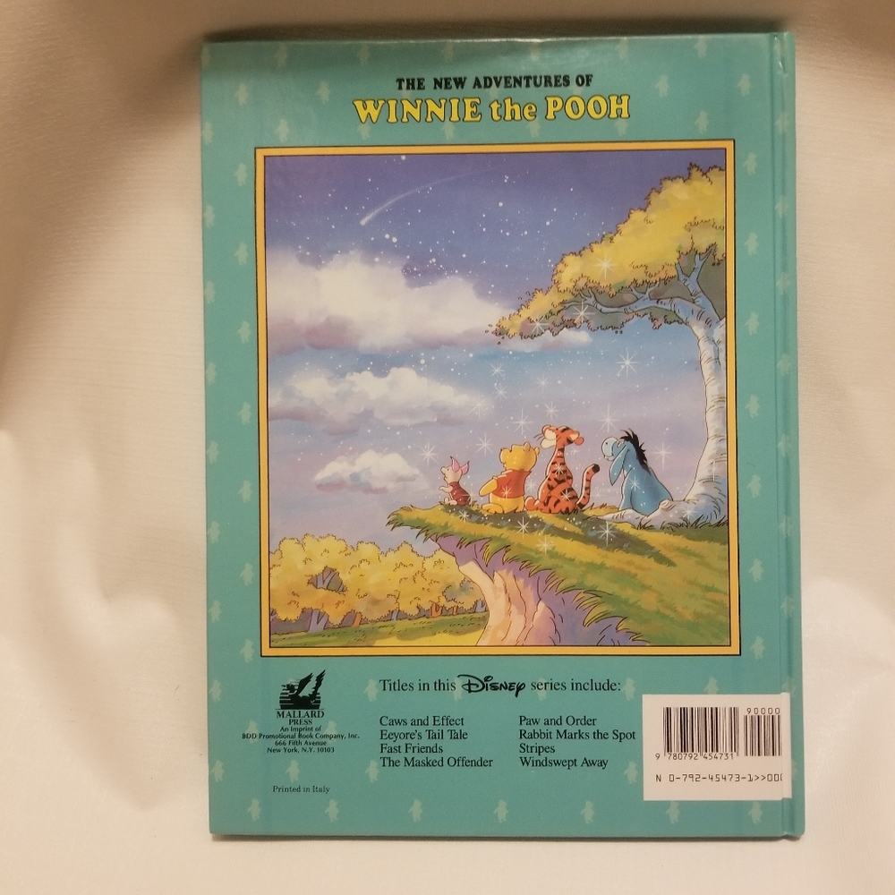 1991 'New Adv. of Winnie the Pooh' book - Picture 2 of 4